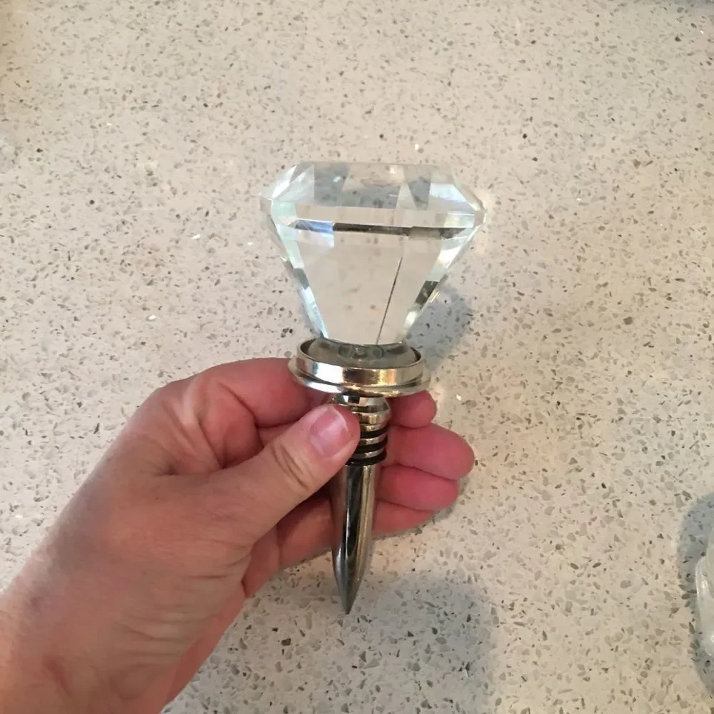 LISA VANDERPUMP Hope Diamond Wine Bottle Topper!